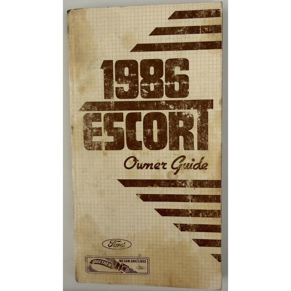 1986 Ford Escort Owner's Guide FPS-365-48086-B